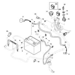 John Deere Z740R - PC13621 - Battery ( - 060000) - ST942122