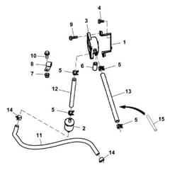 John Deere Z950R - PC11782 - Fuel Pump ( - 140000) - ST1080135