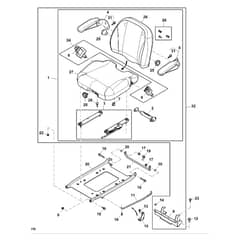 John Deere Z950R - PC11782 - Seat Kit ( - 060000) - ST812391