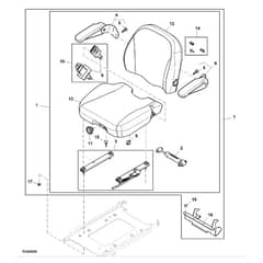 John Deere Z950R - PC11782 - Seat Kit ( - 060000) - ST901405