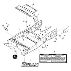 John Deere Z950R - PC11782 - Front Frame (020001 - ) - ST979138