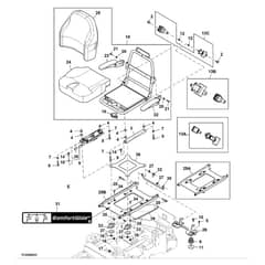 John Deere Z950R - PC11782 - Seat W/ (080001 - ) - ST984334