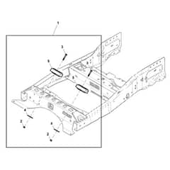 John Deere Z950R - PC11782 - Footrest Kit - ST993755