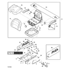 John Deere Z994R - PC13622 - Seat Kit ( - 020000) - ST944871