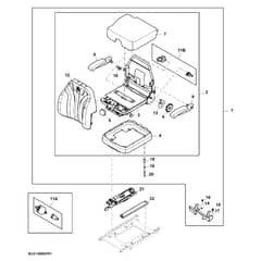 John Deere Z994R - PC13622 - Suspension Seat (080001 - ) - ST985117