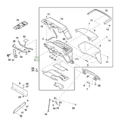 John Deere Z997R - PC12156 - Hood Kit (040948 - ) - ST1006649