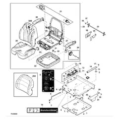 John Deere Z997R - PC12156 - Seat Kit (070001 - ) - ST1013269