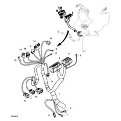 John Deere Z997R - PC12156 - Chassis Wiring (2/3) (070001 - ) - ST1013954
