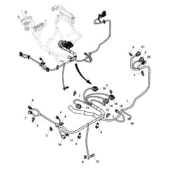 John Deere Z997R - PC12156 - Chassis Wiring (3/3) (070001 - ) - ST1013984