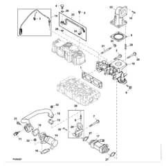 John Deere Z997R - PC12156 - Exhaust Manifold - ST770596