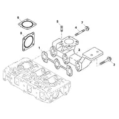 John Deere Z997R - PC12156 - Exhaust Manifold - ST777865