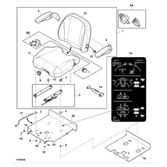 John Deere Z997R - PC12156 - Seat - ST796461
