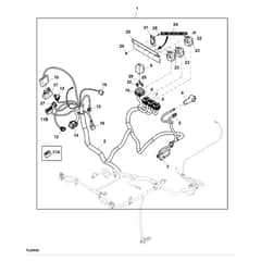 John Deere Z997R - PC12156 - Chassis Wiring (1/2) - ST798130
