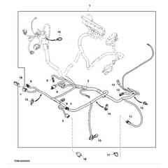 John Deere Z997R - PC12156 - Chassis Wiring (2/2) - ST798146