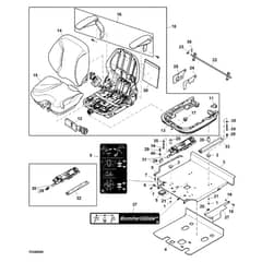 John Deere Z997R - PC12156 - Seat (050001 - 070000) - ST938355