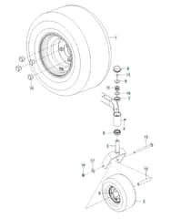 Husqvarna Z 242E - Wheels & Tyres