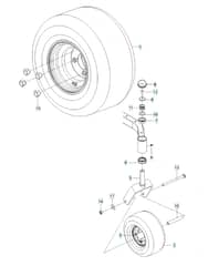 Husqvarna Z 242F - Wheels & Tyres