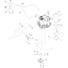 Toro Z Master 122cm - 72902TE (400000000 - 410999999) Engine, Clutch and Muffler