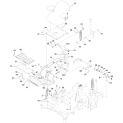 Toro Z Master 122cm - 74048TE (414071674 - 414071689) Seat Suspension Platform