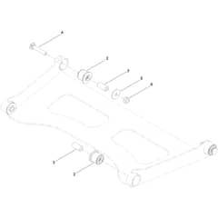 Toro Z Master 122cm - 74048TE (418029516 - 420199999) Deck Strut No. 161-6805