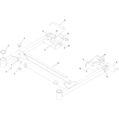 Toro Z Master 122cm - 74311TE (316000001 - 316999999) Deck Support W/Decals No. 103-9480