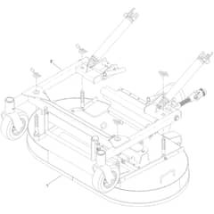 Toro Z Master 122cm - 74311TE (415900000 - 999999999) Deck Mounting