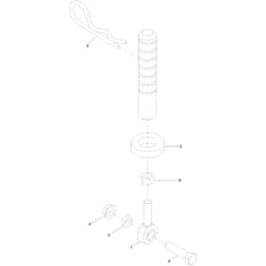 Toro Z Master 122cm - 74311TE (415900000 - 999999999) Rear Deck Height Adjustment No. 109-0323