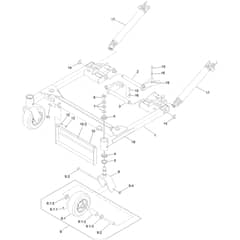 Toro Z Master 122cm - 74311TE (402000000 - 404329999) Deck Support Frame No. 130-2893