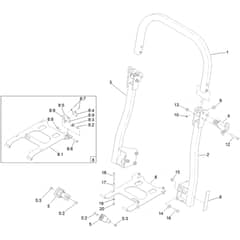 Toro Z Master 122cm - 74311TE (404330000 - 405699999) Roll-Over Protection System No. 78559
