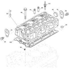 Toro Z Master 132cm - 72264TE (406427909 - 406429999) Cylinder Head