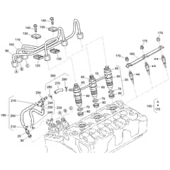 Toro Z Master 132cm - 72264TE (406430000 - 409547309) Nozzle Holder and Glow Plug