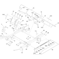 Toro Z Master 132cm - 72264TE (409547310 - 411699999) Front Frame