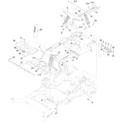 Toro Z Master 132cm - 72969TE (400000000 - 412899999) Subframe