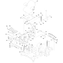 Toro Z Master 132cm - 74053TE (410170000 - 411435667) Seat Suspension Platform