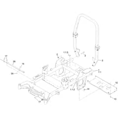Toro Z Master 132cm - 74053TE (416400000 - 418030504) Frame