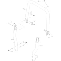 Toro Z Master 132cm - 77292TE (413000000 - 414529977) Roll-Over Protection System No. 136-8987