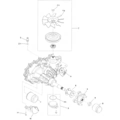 Toro Z Master 132cm - 77292TE (408875659 - 409999999) RH Transaxle No. 126-4883
