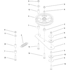 Toro Z Master 152cm - 72279TE (410000000 - 999999999) Spring Idler No. 114-1812