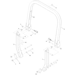 Toro Z Master 152cm - 72942TE (411000000 - 413999999) Roll-Over Protection System No. 116-0230