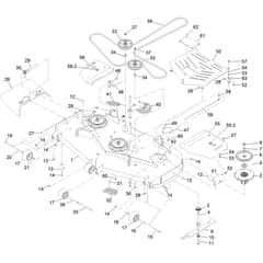 Toro Z Master 152cm - 74056TE (411423981 - 411423984) Deck
