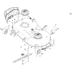 EGO ZT4200E-S - Ride-on Mower (Feb 2023) Deck Unit Diagram
