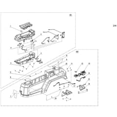 EGO ZT4200E-S - Ride-on Mower (Feb 2023) Left Cover Assembly Diagram
