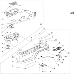 EGO ZT5200E-L - Ride-on Mower (Feb 2023) Left Cover Assembly Diagram
