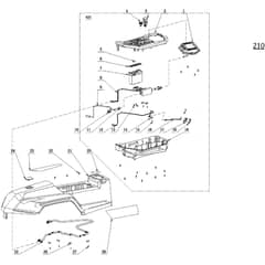 EGO ZT5200E-L - Ride-on Mower (Feb 2023) Right Cover Assembly Diagram