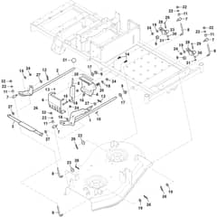 ZT 3107 T - 2017-2020 - 2F1020611/S17 - Stiga Zero Turn Mower Mower Deck Lift Diagram