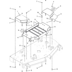 ZT 7132 T - 2019-2022 - 2F1020861/ST1 - Stiga Zero Turn Mower Belt Guards Diagram
