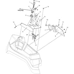 ZT 7132 T - 2019-2022 - 2F1020861/ST1 - Stiga Zero Turn Mower Control Panel Diagram