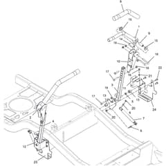 ZT 7132 T - 2019-2022 - 2F1020861/ST1 - Stiga Zero Turn Mower Controls Diagram