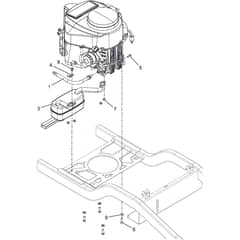 ZT 7132 T - 2019-2022 - 2F1020861/ST1 - Stiga Zero Turn Mower Engine-Kawasaki Diagram
