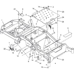 ZT 7132 T - 2019-2022 - 2F1020861/ST1 - Stiga Zero Turn Mower Frame Diagram